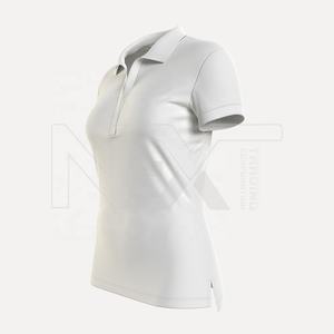 Jersey de verano de algodón puro para mujer, camiseta Unisex de estilo informal de manga corta para Polo, cuello vuelto, diseño de moda transpirable - Product Image 3