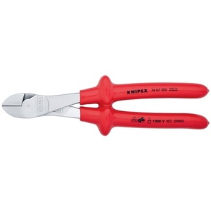 คีมตัดด้านข้างแบบหุ้มฉนวน VDE ยี่ห้อ KNIPEX ขนาด 250 มม. รุ่น Tauchisolation Plier - Product Image 3