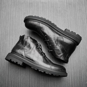 Chaussures Oxford en cuir de vachette pleine fleur avec talon amorti et design antidérapant, chaussures habillées pour hommes, chaussures en cuir - Product Image 4