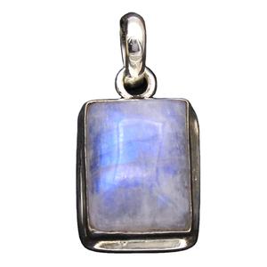 Pierre de lune arc-en-ciel, pyrite, turquoise multi pierres précieuses pendentif en gros en ligne bijoux en argent faits à la main p158 - Product Image 1