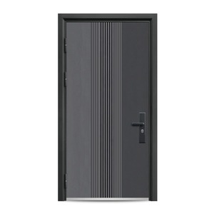 Puerta fácil: Puerta blindada de construcción de chapa económica de diseño italiano - Product Image 4