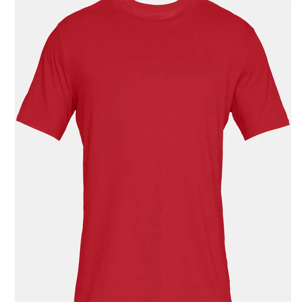 耐久性のあるDRI吸湿発散性Tシャツ卸売価格TシャツボルダーメンズソリッドプレミアムボトルレッドラウンドネックTシャツ