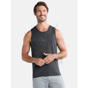 Débardeur sans manches à col rond en coton ultra doux pour hommes, coupe confortable, personnalisable, de haute qualité, respirant et léger, salle de sport d'été - Product Image 1