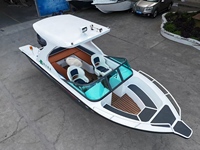 Perahu Pancing Sungai Aluminium Las 19ft 5.9m Sistem Mengemudi Otomatis AI - Smart Deep V Sport Pro Angling 8 Kru