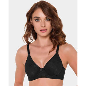 Soutien-gorge minimiseur en dentelle confortable et respirant, sans armatures, doux, sans couture, avec crochets de fermeture réglables, lingerie en coton - Product Image 4