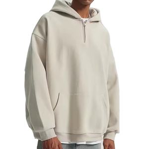 Sweat à capuche zippé court surdimensionné pour homme en molleton French Terry épais 400-600 g/m² 2026 - Product Image 2