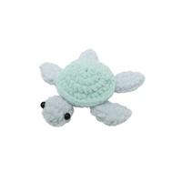 Nouvelle poupée au crochet, fil chenille tricoté à la main, adorable tortue au crochet, produit fini, décoration de vacances
