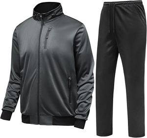 New Arrival Bán Buôn Tùy Chỉnh Thực hiện Thể Thao Của Phòng Tập Thể Dục Tập Thể Dục Công Nghệ Lông Cừu Đầy Đủ Zip Tracksuits Set Đào Tạo Tracksuits Cho Nam Giới - Product Image 2