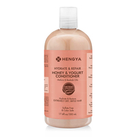 Ensemble de soins capillaires au miel et au yaourt nourrissant OEM 500 ml, shampooing et après-shampoing hydratant, réparateur et lissant pour tous types de cheveux, biologique