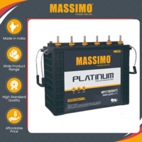 Buatan India MASSIMO 180Ah baterai-tahan lama 12V penyimpanan asam timbal berbentuk tabung tinggi dari produsen & eksportir terkemuka yang dijual