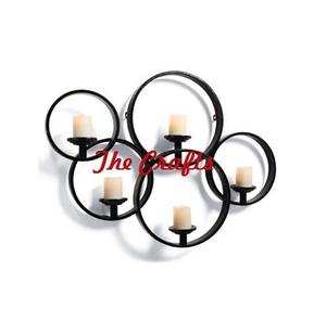 Iron Black Color <b>Wall</b> Hanging <b>Candle</b> <b>Holder</b> With Exclusive Quality <b>Wall</b> Decorative <b>Candle</b> <b>Holder</b> At Cheapest Prices - Product Image 2