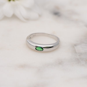 Increíble anillo de cúpula de piedras preciosas de Esmeralda profunda excelente de alta calidad, anillo de plata 925, anillo de piedras preciosas a un precio asequible para mujeres - Product Image 3