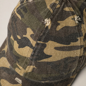 OEM ODM Casquette de baseball en tissu structuré à 6 panneaux avec broderie de logo personnalisé de haute qualité Casquette de sport camouflage pour les activités de plein air - Product Image 5
