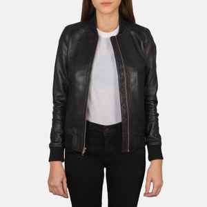 Chaquetas de piel sintética con cremallera para mujer, ropa de calle para fiesta, bomber para mujer, prendas de vestir para motocicleta, chaquetas de cuero, producto de fábrica al por mayor - Product Image 1