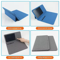 Tapis de souris numérique magnétique personnalisable à charge sans fil haute puissance Lylong de 8 pouces, design pliable multifonctionnel