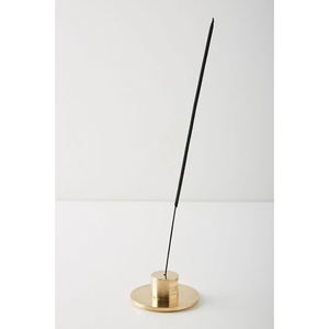 Porta Incienso de Latón Macizo Más Vendido, Acabado Chapado en Oro, Ideal para Vajilla de Lujo y Decoración Elegante del Hogar, de la India - Product Image 1