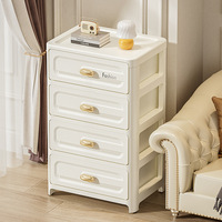 Meuble de rangement mobile multi-niveaux en plastique PP avec tiroirs pour la maison