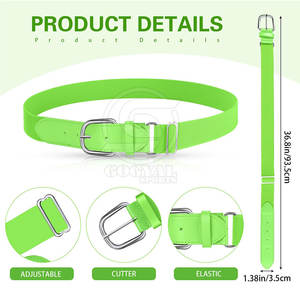 Ceinture de baseball légère, nouveau style, très vendue, taille et couleur personnalisables - Product Image 4