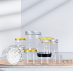 Pavico Vietnam, tarro de comida de plástico PET impreso personalizado de alta calidad, tarro transparente para galletas, tapa de sellado de bomba para dulces, alimentos enlatados - Product Image 1