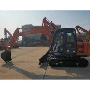 Mini-excavatrice Hitachi ZX65 d'occasion de haute qualité, 6 tonnes, machine à chenilles hydraulique, composants principaux : pompe à engrenages, roulement, Yanmar Japon - Product Image 3