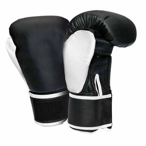 Meilleur nouveau design de gants de boxe professionnels à lacets pour MMA Muay Thai Sparring en cuir véritable évacuation de l'humidité OEM - Product Image 4