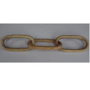 Eslabón de cadena de madera de mango tallado a mano, manualidades decorativas, estilo de granja, decoración del hogar, nudo de Metal, eslabón de cadena de madera duradero para Interior - Product Image 3