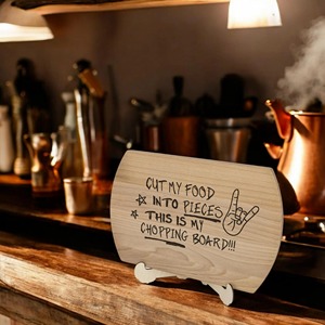 Tabla de Cortar de Madera de Estilo Moderno, Tabla Artesanal para Preparar Alimentos, Servir y Decorar la Mesa, Accesorio de Cocina de Estilo Moderno - Product Image 4