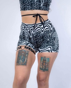 Shorts Deportivos de Yoga de Cintura Alta para Mujer, Estilo Vintage, Doble Capa, Secado Rápido, con Cierre, Casuales - Product Image 3