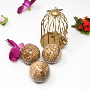 Vente en gros de sphères d'agate jaune naturelle écologique, pierres artisanales en cristal, boules d'agate polies, gaufrées, pour la lithothérapie - Product Image 3