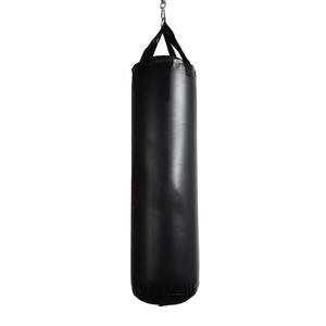 Sacs de frappe suspendus de couleur noire unie, en cuir véritable, pour le kick-boxing, le MMA, l'entraînement sportif, sacs de frappe en sable pour adultes et filles - Product Image 1