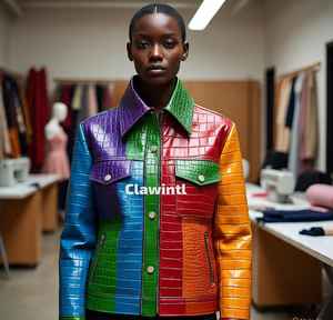 Vestes en cuir de crocodile exotique personnalisées |   Fournisseur professionnel de vêtements en cuir - Product Image 6