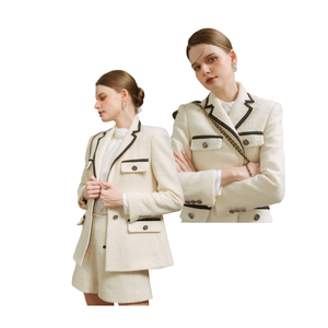 Blazers pour femmes de haute qualité, motif de surface unique, design unique minimaliste, emballage personnalisé du fabricant du Vietnam - Product Image 3