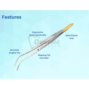 Pince à épiler en acier inoxydable de précision pince à coton chirurgicale dentaire réutilisable Source d'alimentation manuelle prix usine OEM ODM disponible - Product Image 2