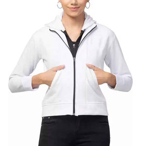 Sudadera con capucha vintage bordada con logotipo personalizado para mujer para la temporada de invierno - Product Image 1