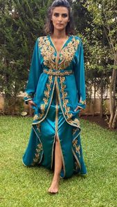 Vestido de LATEST--BEAUTIFUL de Oriente Medio con adornos, cuentas de cristal, piedra, trabajo DABKA @ 2023, PARTY-WEAR--CAFTAN - Product Image 2