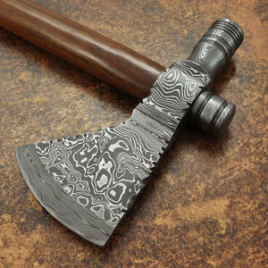 Wholesale Customized Premium Quality OEM ODM Service Hand Forged Damascus Steel Style <b>Axe</b> with Long <b>Wood</b> Handle Outdoor Camping - Product Image 5