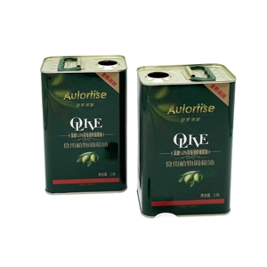 Fournisseur chinois de bidons en métal rectangulaires de 1,8 L pour l'emballage d'huile d'olive extra vierge pour l'industrie alimentaire - Product Image 1