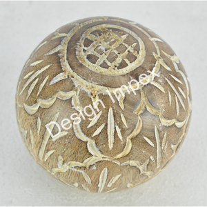 Objeto Decorativo para Sala de Estar, Bolas de Madera Hechas a Mano Ecológicas, Artículos de Decoración Navideña para el Hogar - Product Image 5