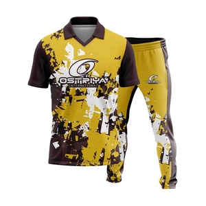 Ensemble de tenue de cricket pour hommes, impression numérique, ensemble de maillot et de pantalon d'équipe, durable, léger, séchage rapide, jersey écologique - Product Image 1