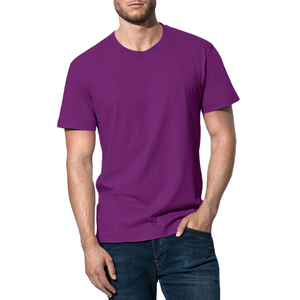 Impresión personalizada aceptada Camiseta con estampado personalizado Camiseta para hombre Cuello grueso 100% Camisetas de algodón Heavyweight Plain - Product Image 1