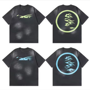 Camiseta Unisex 100% Algodón Hell Cotton Star Street Wear, Holgada, con Hombros Caídos, Transpirable, Ecológica y Personalizable - Product Image 6