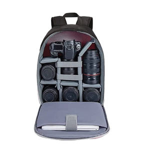 กระเป๋าเป้สะพายหลังกล้องกันกระแทกคุณภาพสูงอุปกรณ์และอุปกรณ์ป้องกันแบบดิจิทัลพร้อมตัวยึดแบบหัวเข็มขัดและซับในโพลีเอสเตอร์ - Product Image 4