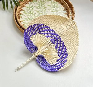 Ventilador de mano artesanal de bambú, ventilador tejido a mano duradero y elegante al mejor precio - Product Image 2