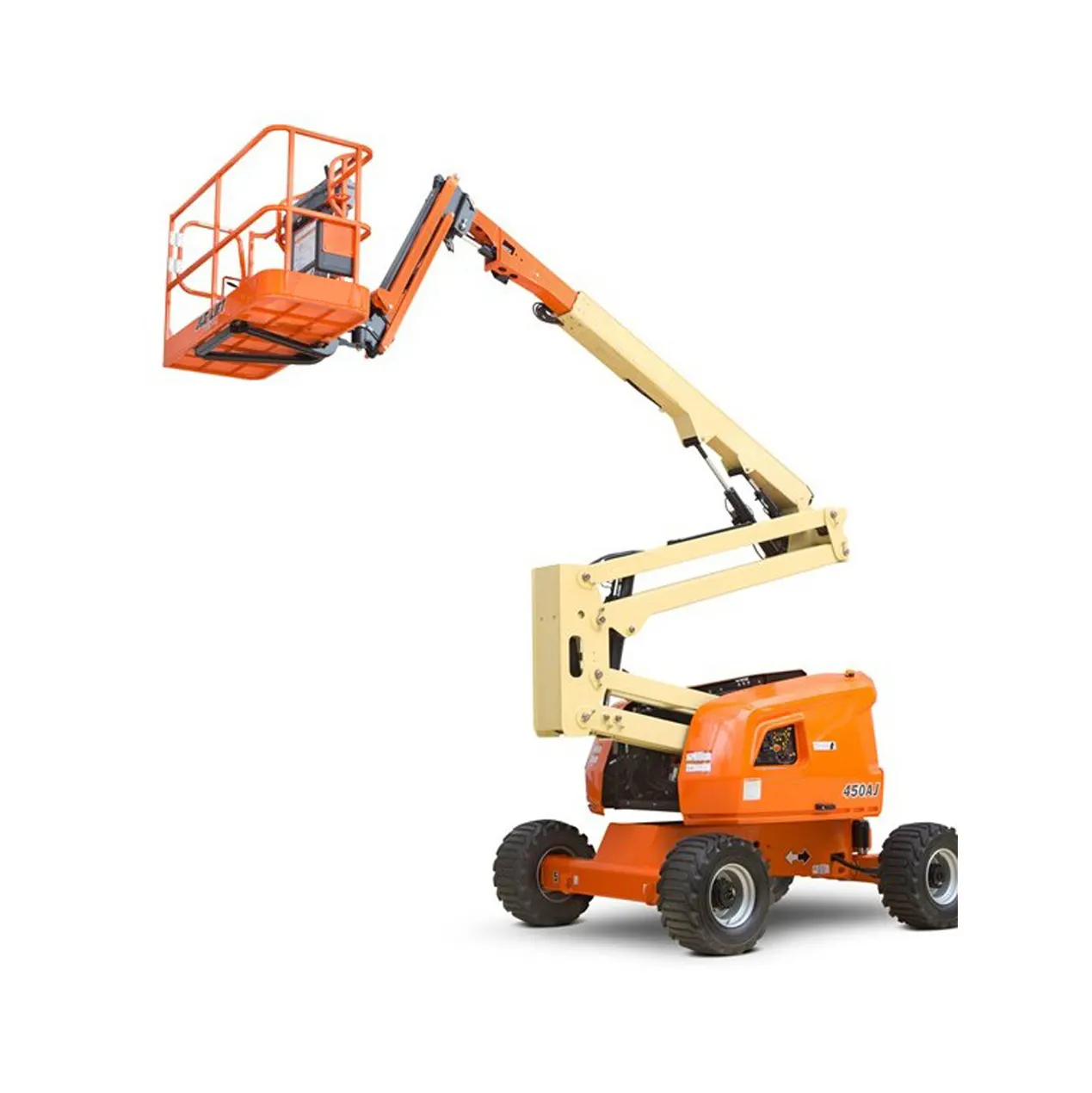 Cherry picker 4x4 truk dipasang boom lift mobil derek dengan keranjang