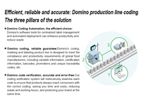 DOMINO Ax550i Automatische Inkjetprinter voor Flex- en Ei-materiaal - Efficiënte productielijn