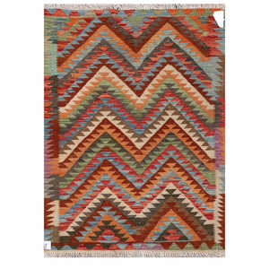 Alfombra Kilim de Maimana, Afganistán, 140 x 98 cm, Alfombras y Juegos de Alfombras - Product Image 1