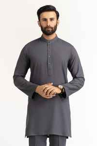 ชุดเสื้อเชิ้ตยาวและกางเกงชัลวาร์สำหรับผู้ชาย ปกเสื้อแบบพับได้ ติดกระดุม ¼ สำหรับงานแต่งงาน งานอีด เทศกาลต่างๆ เสื้อผ้าอินเดียและปากีสถาน - Product Image 2