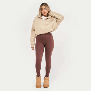 Venta al por mayor de alta calidad 3D Print slim fit mujer Thicken Gym Sudaderas con capucha de manga completa Sudaderas casuales recortadas Top gym HOODIE - Product Image 1