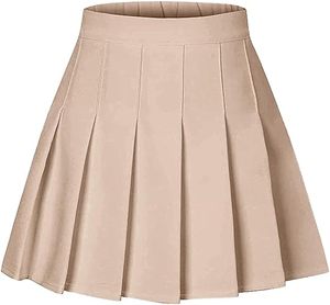 Jupe de tennis plissée sur mesure à taille haute avec poches, ceinture large, 100% coton, séchage rapide, respirante, logo personnalisé, confortable - Product Image 1