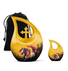 โกศโลหะยูนิคอร์นสำหรับขี้เถ้าขี้เถ้าของผู้หญิงโกศขนาดเล็กสำหรับผู้ใหญ่ชายร่างเล็กสำหรับมนุษย์ขี้เถ้า - Product Image 1